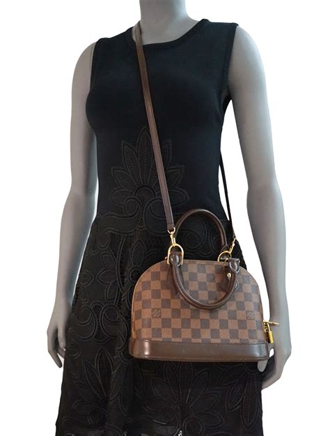 louis vuitton alma bb with damier ebene canvas